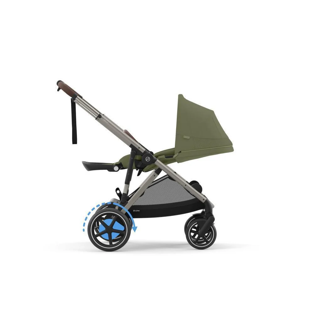 Pack Cybex e-Gazelle S TPE Moss Green + Cloud G i-Size Plus Moon Black 40-87 cm + Adaptadores + Base Isofix G i-Size - Image 5