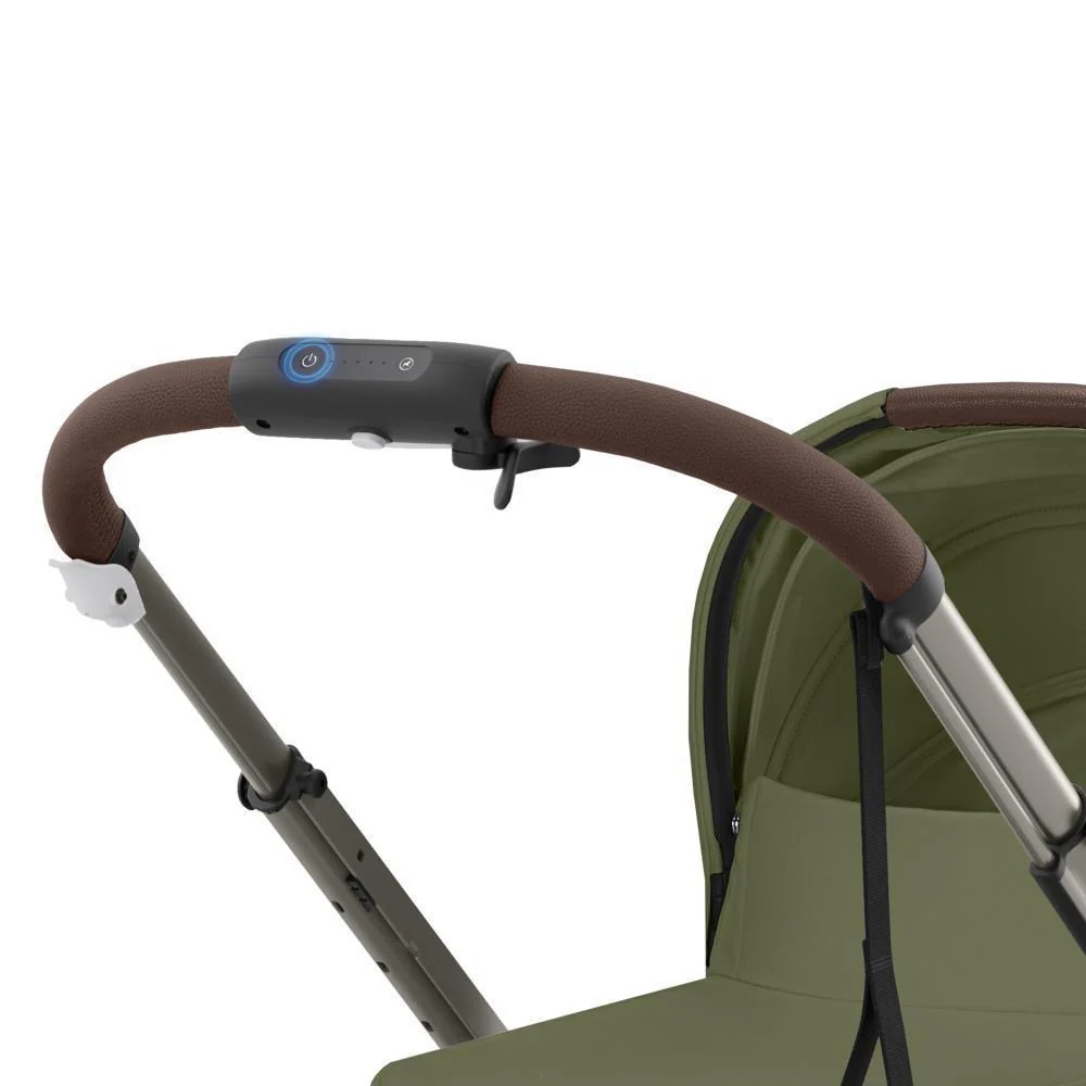 Pack Cybex e-Gazelle S TPE Moss Green + Cloud G i-Size Plus Moon Black 40-87 cm + Adaptadores + Base Isofix G i-Size - Image 6