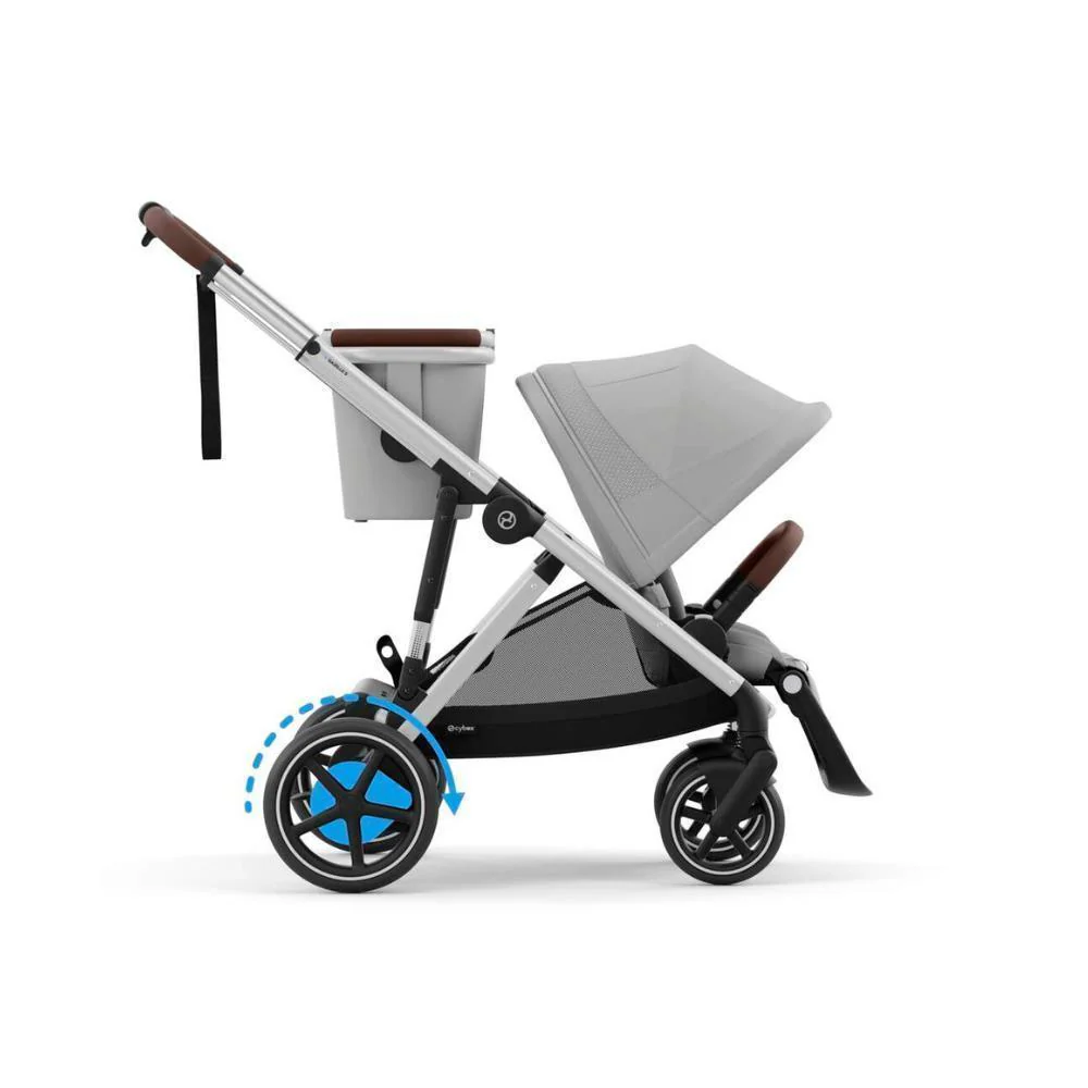 Pack Cybex e-Gazelle S SLV Stone Grey + Cloud G i-Size Plus Stone Grey 40-87 cm + Adaptadores + Base Isofix G i-Size - Image 4