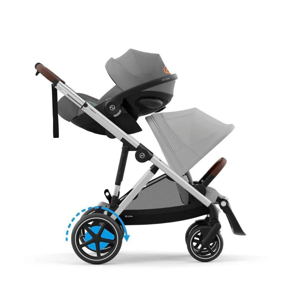 Pack Cybex e-Gazelle S SLV Stone Grey + Cloud G i-Size Plus Stone Grey 40-87 cm + Adaptadores + Base Isofix G i-Size - Image 6
