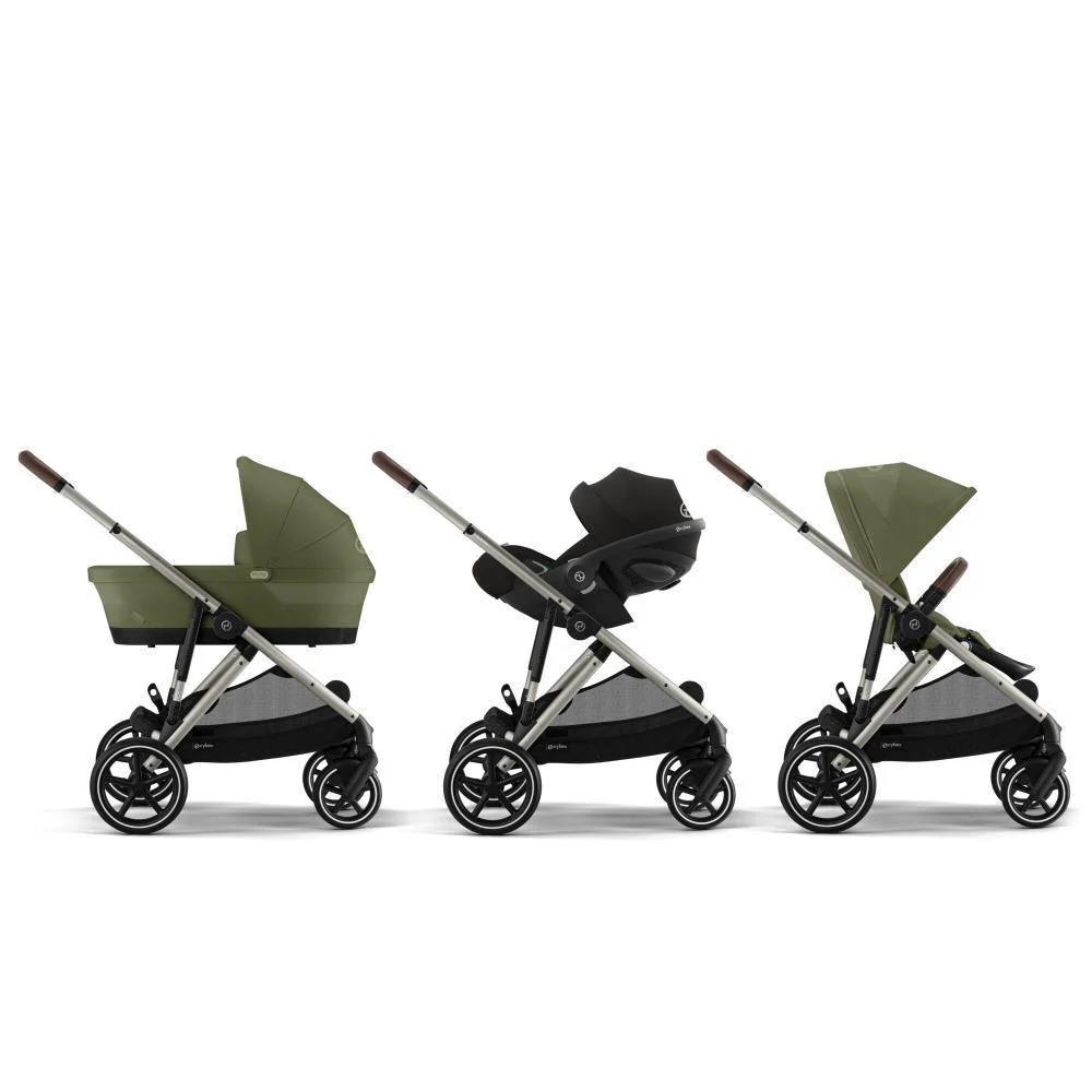 Pack Cybex Gazelle S TPE Moss Green + Alcofa Gazelle S Moss Green + Cloud G i-Size Plus Moon Black 40-87 cm + Adaptadores - Image 12