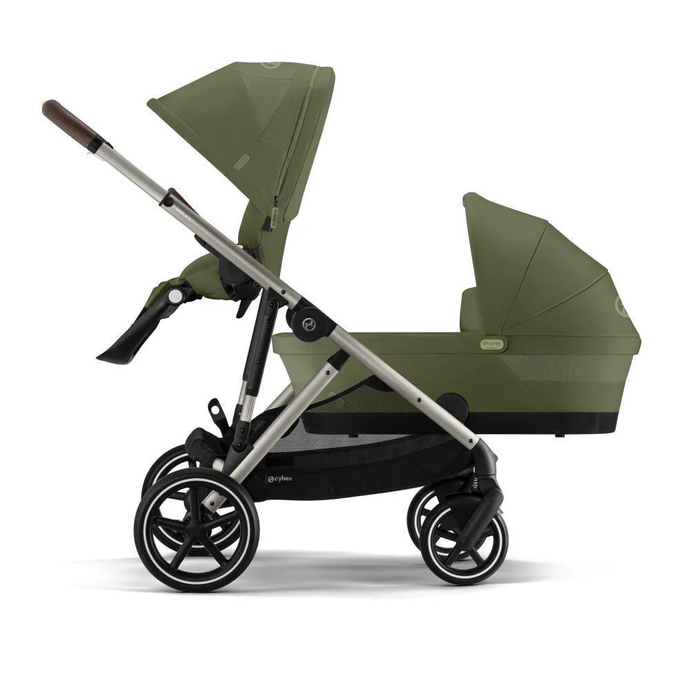 Pack Cybex Gazelle S TPE Moss Green + Alcofa Gazelle S Moss Green + Cloud G i-Size Plus Moon Black 40-87 cm + Adaptadores - Image 3