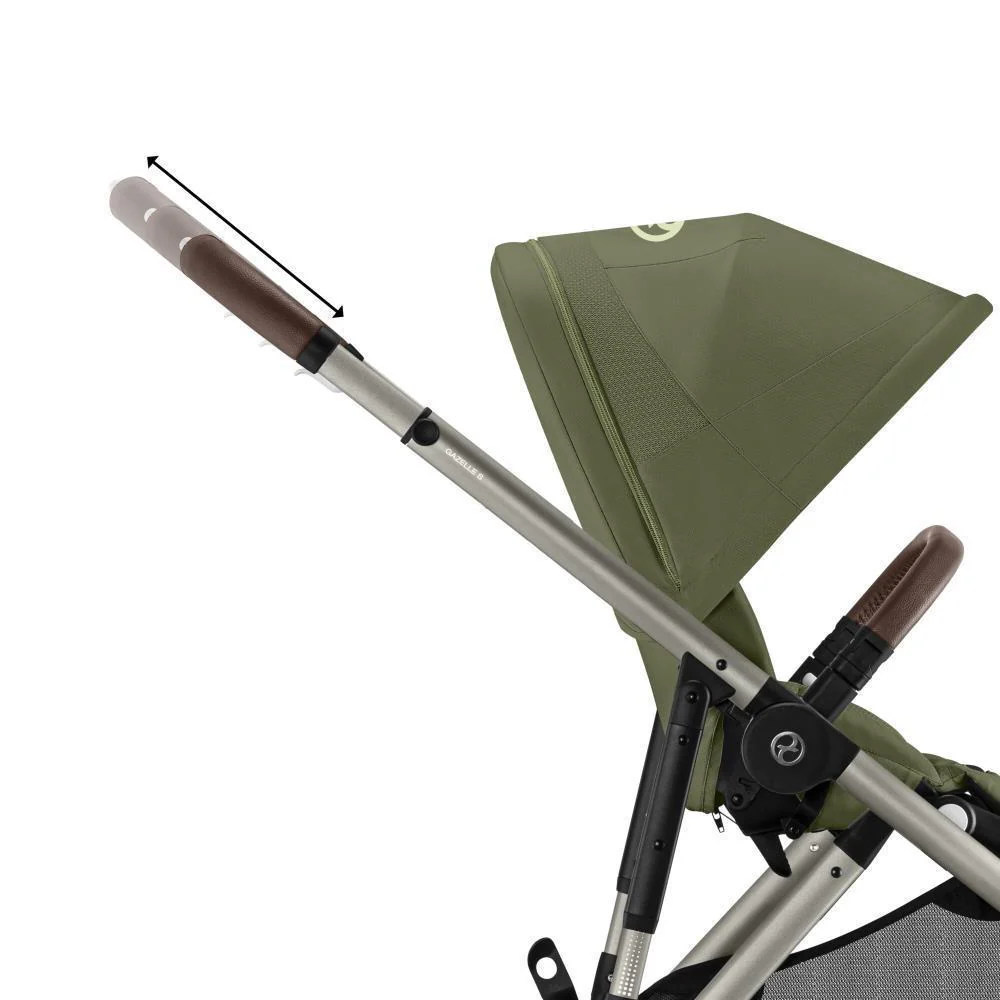 Pack Cybex Gazelle S TPE Moss Green + Cloud G i-Size Plus Moon Black 40-87 cm + Adaptadores + Base Isofix G i-Size - Image 6