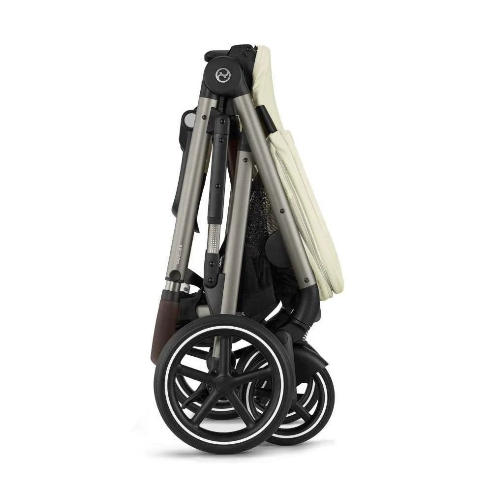 Pack Cybex Gazelle S TPE Seashell Beige + Alcofa Gazelle S Seashell Beige + Cloud G i-Size Plus Moon Black 40-87 cm + Adaptadores - Image 12