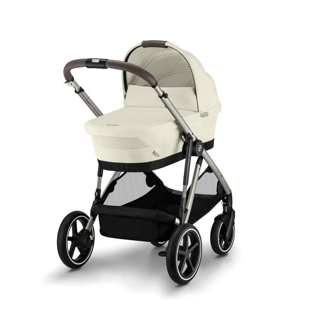 Pack Cybex Gazelle S TPE Seashell Beige + Alcofa Gazelle S Seashell Beige + Cloud G i-Size Plus Moon Black 40-87 cm + Adaptadores - Image 2