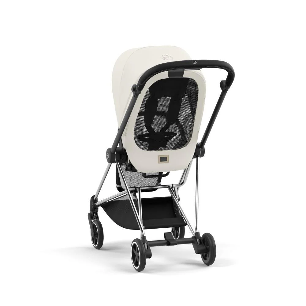 Pack Cybex Platinum Mios Chassis e Assento Chrome Black + Tecidos Off White + Cloud T Plus i-Size 45-87cm White + Base Isofix T - Image 7