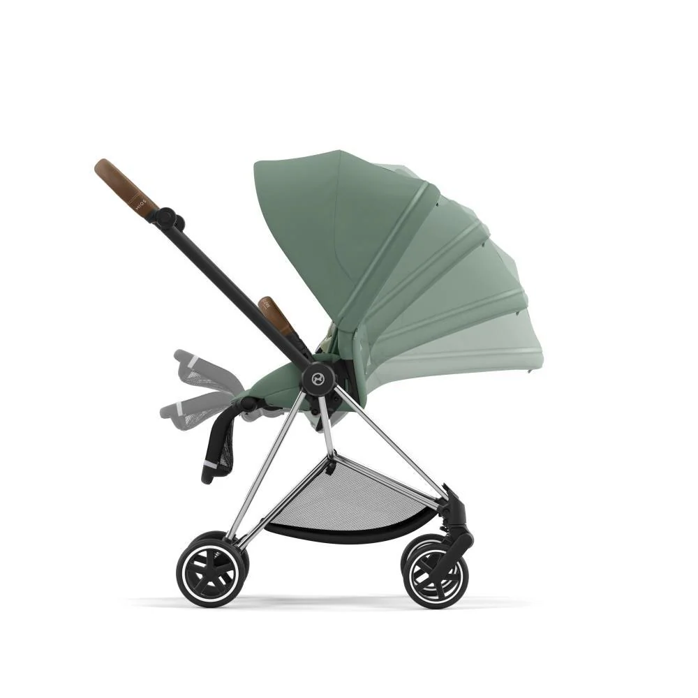 Pack Cybex Platinum Mios Chassis e Assento Chrome Brown + Tecidos Leaf Green + Cloud T Plus i-Size 45-87cm Leaf Green + Base Isofix T - Image 7