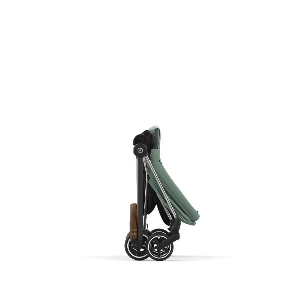 Pack Cybex Platinum Mios Chassis e Assento Chrome Brown + Tecidos Leaf Green + Cloud T Plus i-Size 45-87cm Leaf Green + Base Isofix T - Image 9