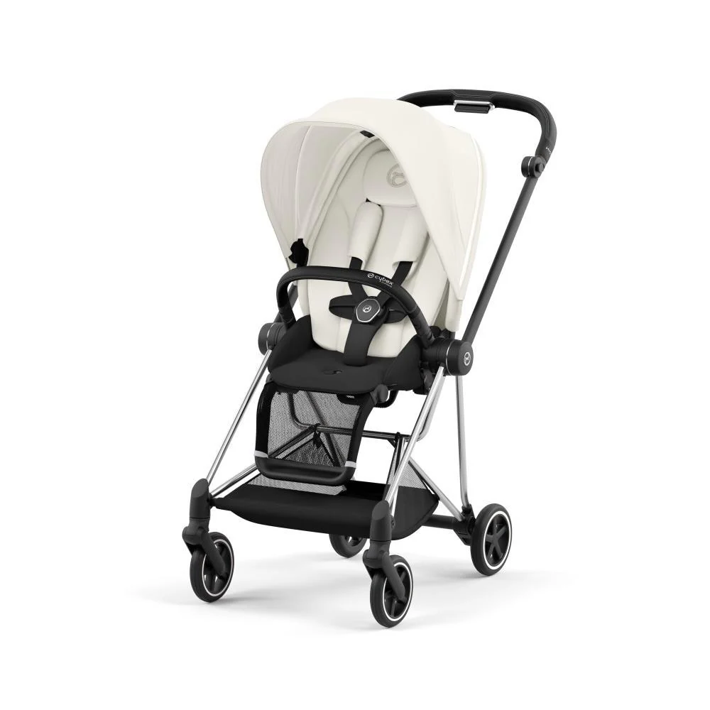 Pack Cybex Platinum Mios com Chassis e Assento Chrome Black+ Pack de Tecidos + Alcofa Mios Lux + Cloud T Plus White - Image 2
