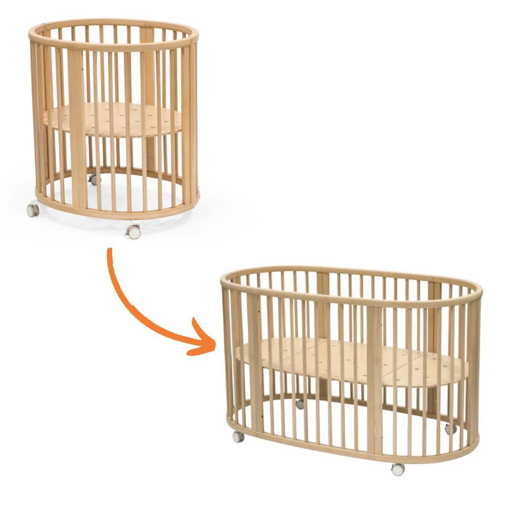 Pack Stokke Berço Sleepi Mini V3 Natural + Colchão para Berço + Extensão para Cama Sleepi V3 Natural - Image 2