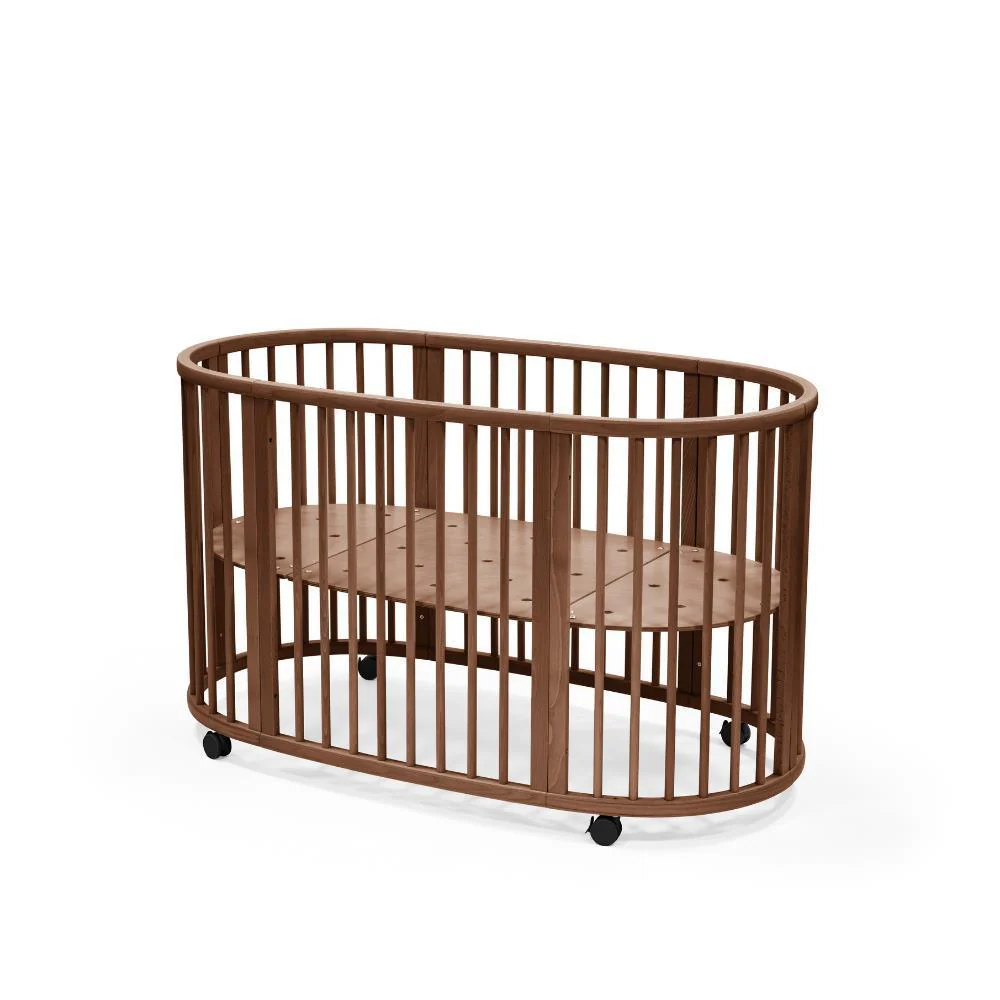 Pack Stokke Cama Sleepi V3 Warm Brown + Colchão + Lençol Ajustável White - Image 3