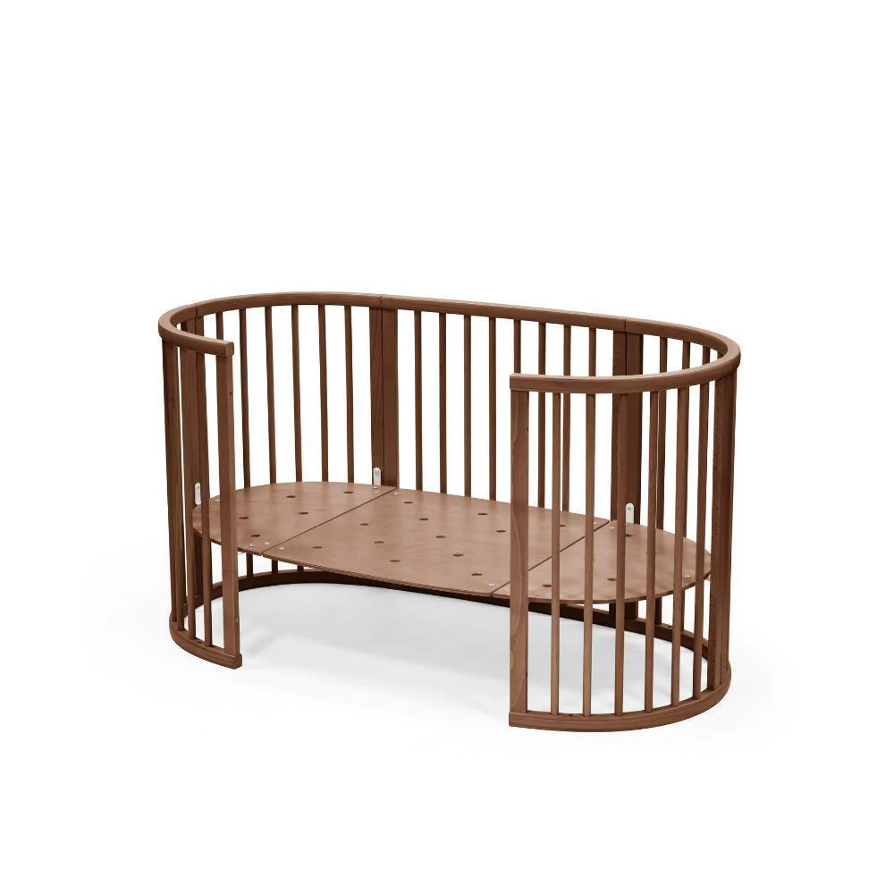 Pack Stokke Cama Sleepi V3 Warm Brown + Colchão + Lençol Ajustável White - Image 4