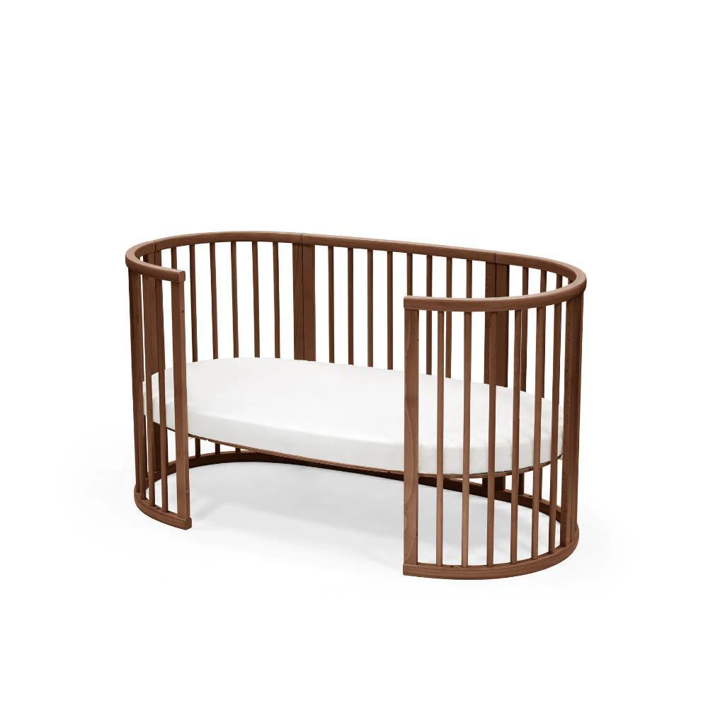 Pack Stokke Cama Sleepi V3 Warm Brown + Colchão + Lençol Ajustável White - Image 6