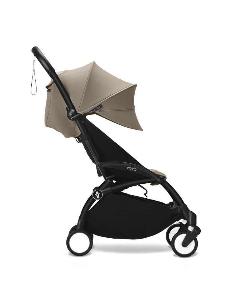 Pack Stokke Chassis Yoyo³ Black + Color Pack +6M Taupe + Capa da Chuva - Image 3