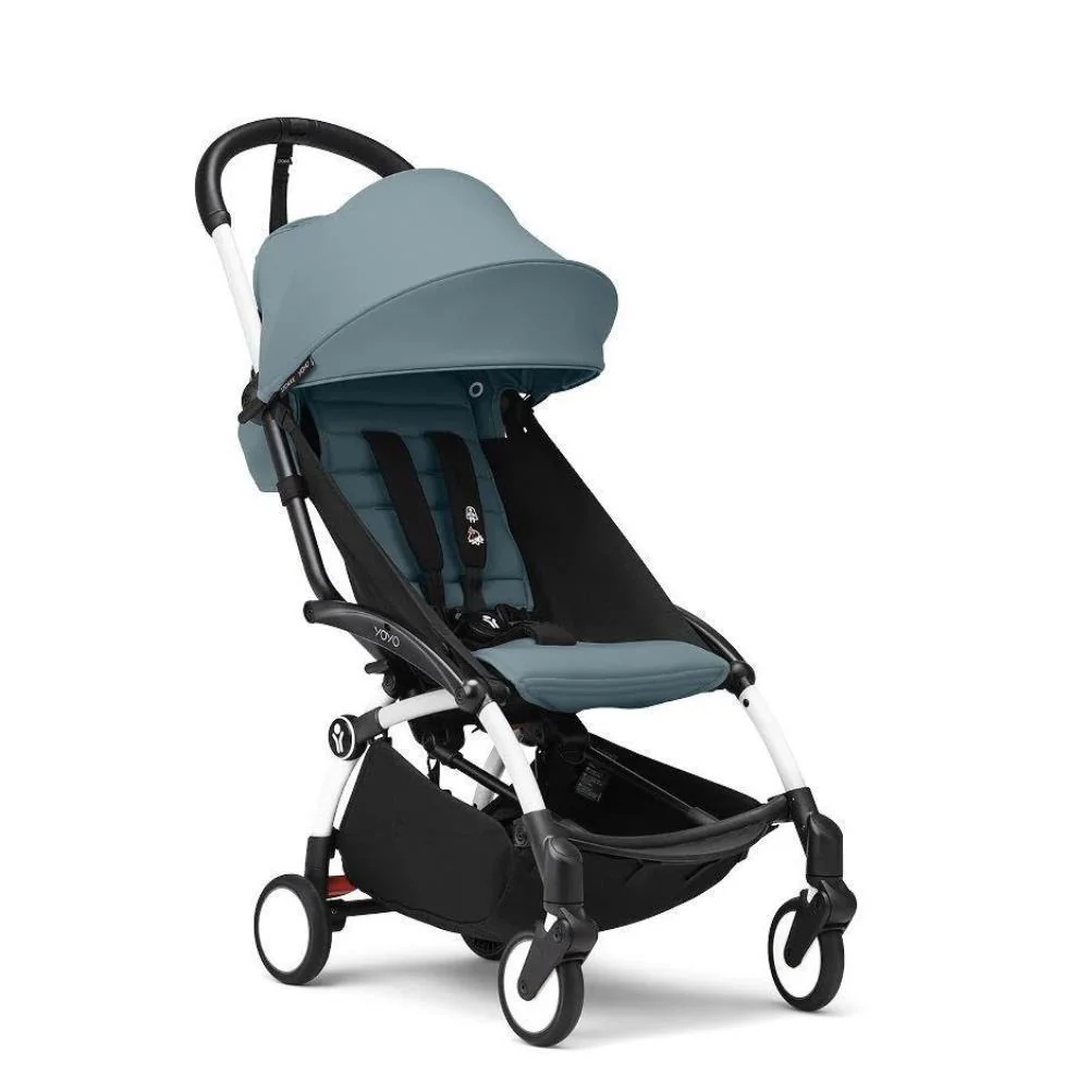 Pack Stokke Chassis Yoyo³ White + Color Pack +6M Aqua + Capa da Chuva - Image 5