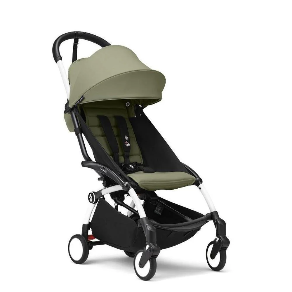 Pack Stokke Chassis Yoyo³ White + Color Pack +6M Olive + Alcofa Olive - Image 4