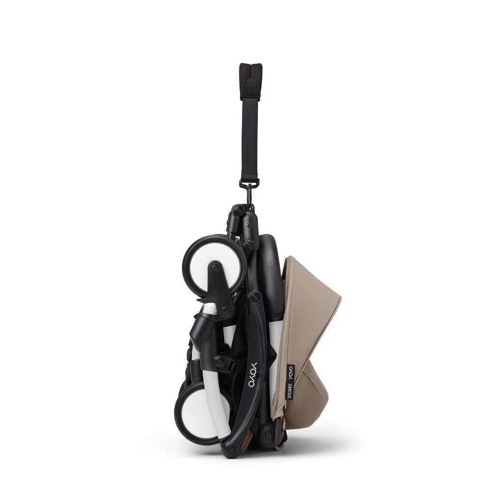Pack Stokke Chassis Yoyo³ White + Color Pack +6M Taupe + Capa da Chuva - Image 2