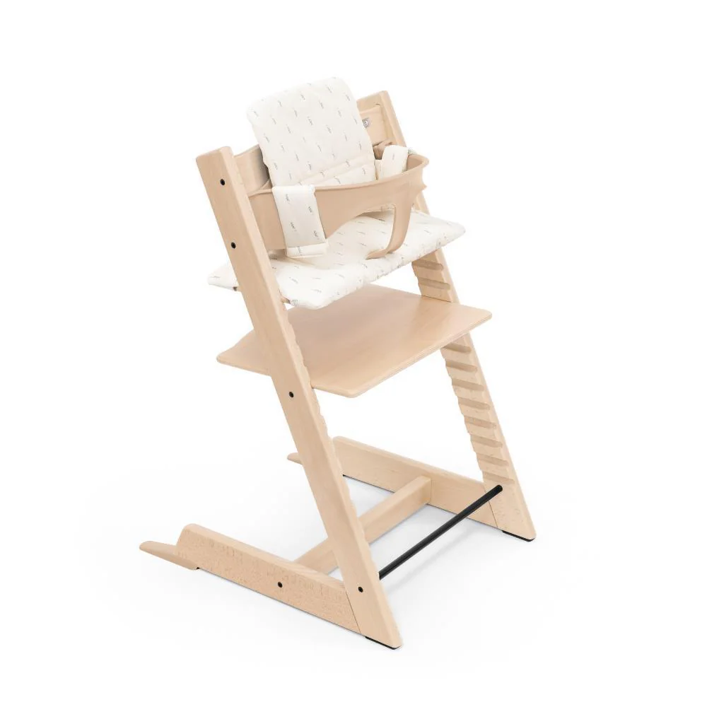 Pack Cadeira da Papa Stokke Tripp Trapp em Madeira + Baby Set² Natural + Almofada Clássica Wheat Cream - Image 2