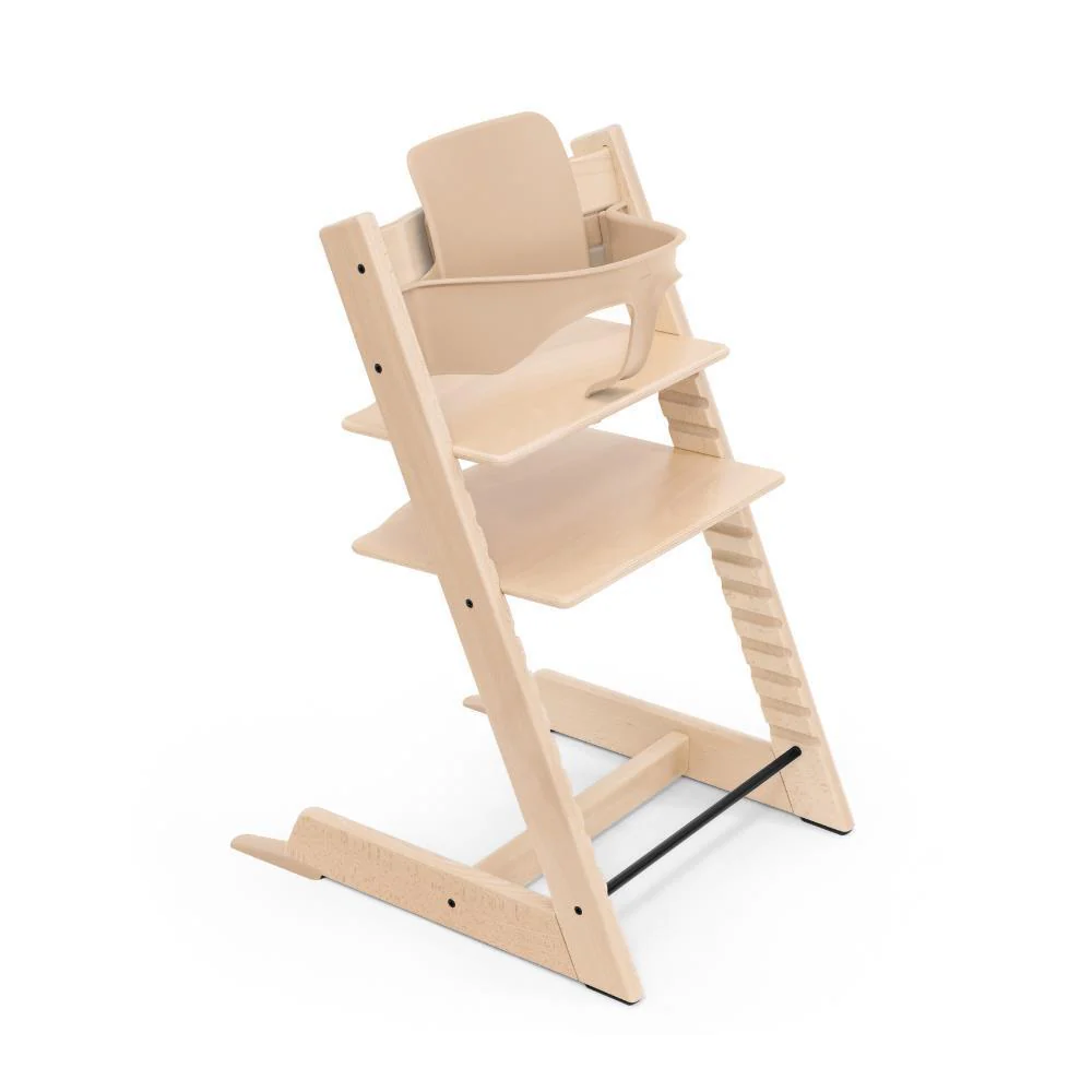 Pack Cadeira da Papa Stokke Tripp Trapp em Madeira + Baby Set² Natural + Almofada Clássica Wheat Cream - Image 4