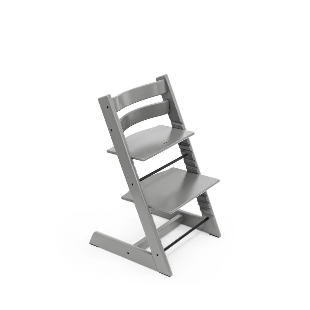 Pack Cadeira da Papa Stokke Tripp Trapp em Madeira + Baby Set² Storm Grey + Almofada Clássica Nordic Grey - Image 3