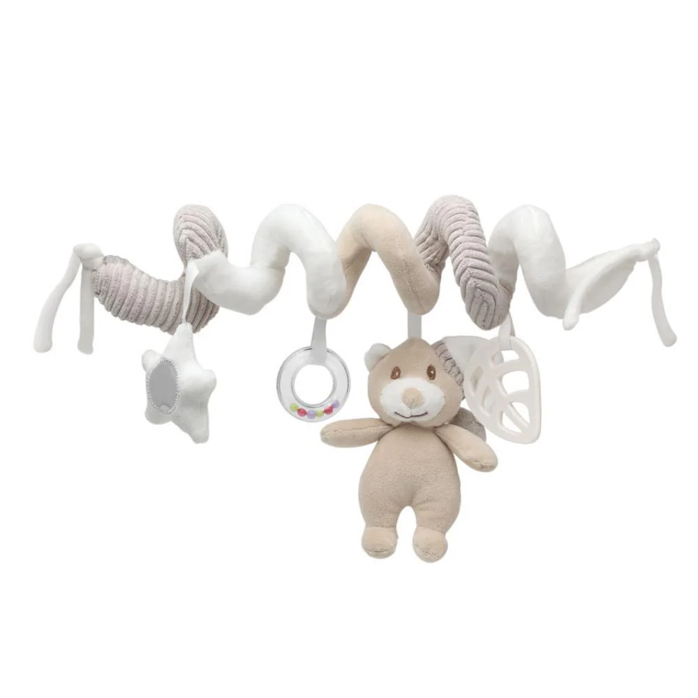 Espiral de Atividades com Mordedor e Peluche KioKids DolciAmici 35 cm