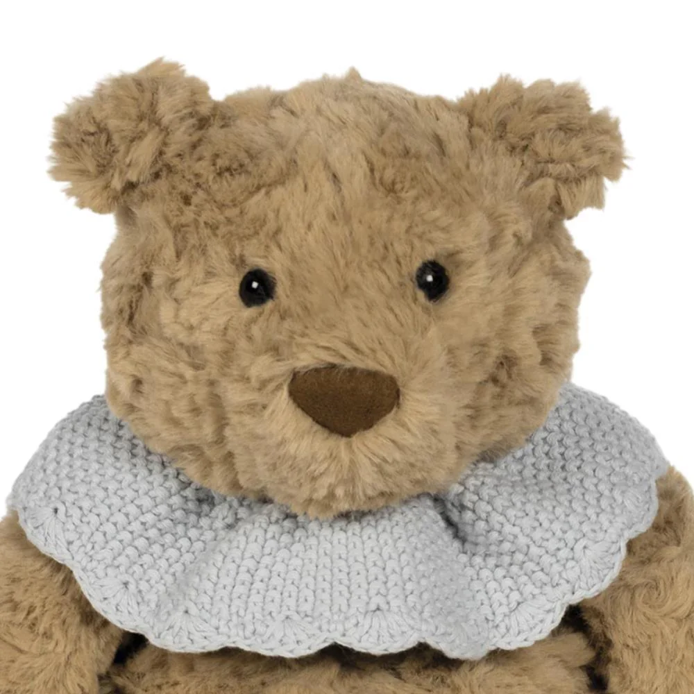 Peluche Pasito a Pasito Urso com Gola em Tricot Blue 29cm - Image 2