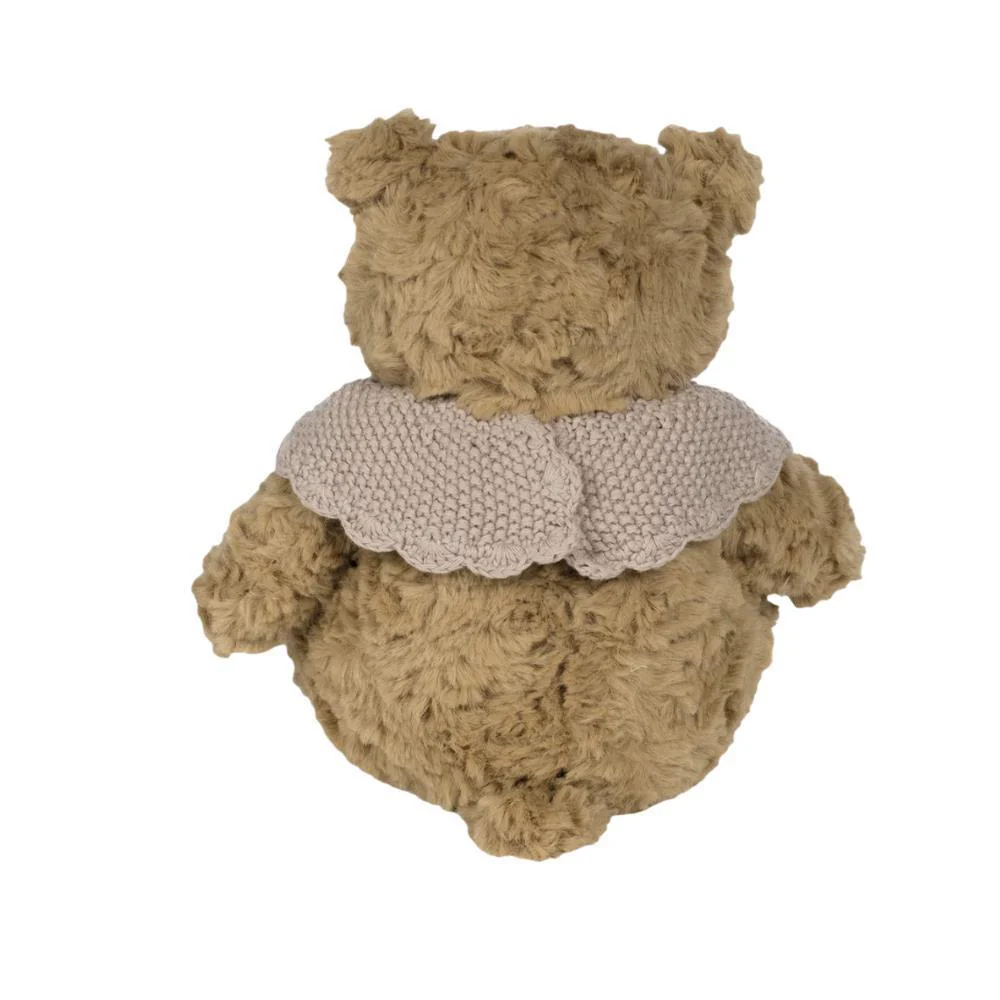 Peluche Pasito a Pasito Urso com Gola em Tricot Pink 29cm - Image 4
