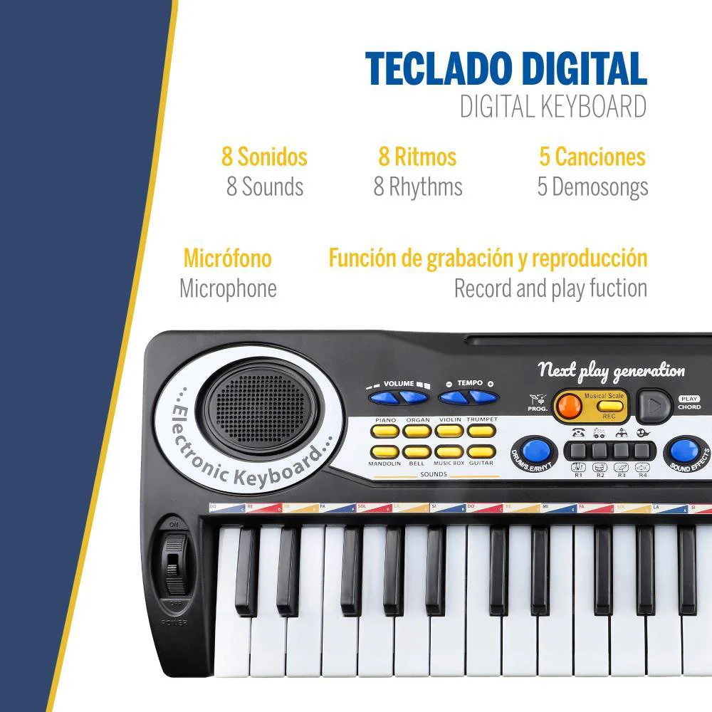 MéMeMusic Piano Eletrónico com Microfone - Image 3