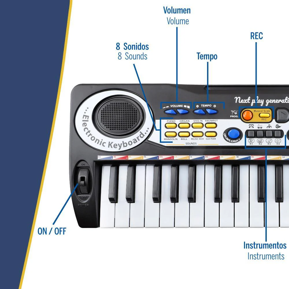 MéMeMusic Piano Eletrónico com Microfone - Image 4