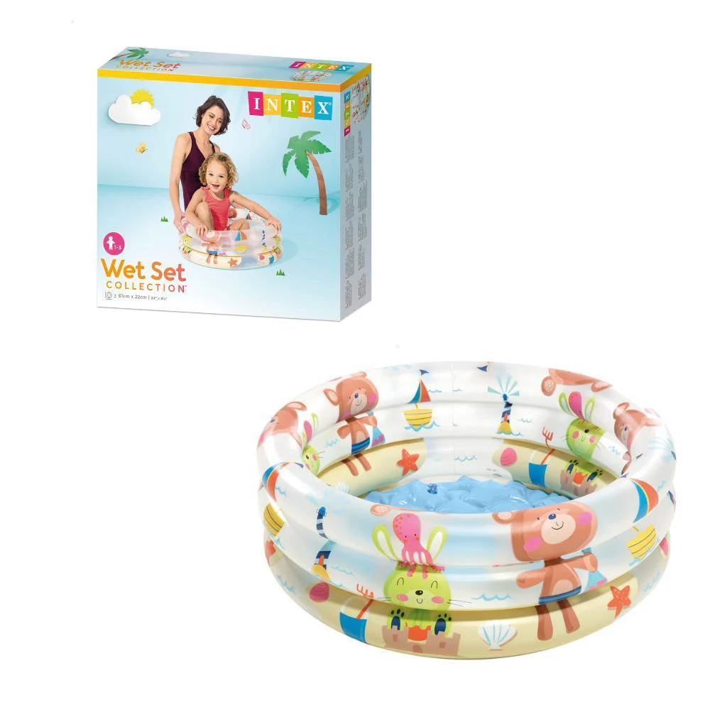 Piscina Insuflável Intex com 3 Aros Animais 61x22cm - Image 2