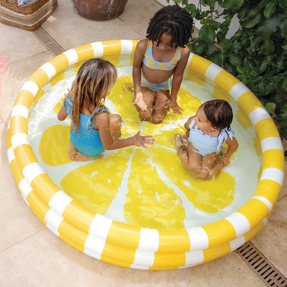 Piscina Insuflável Intex  com 3 Aros Limão 147x33cm - Image 6