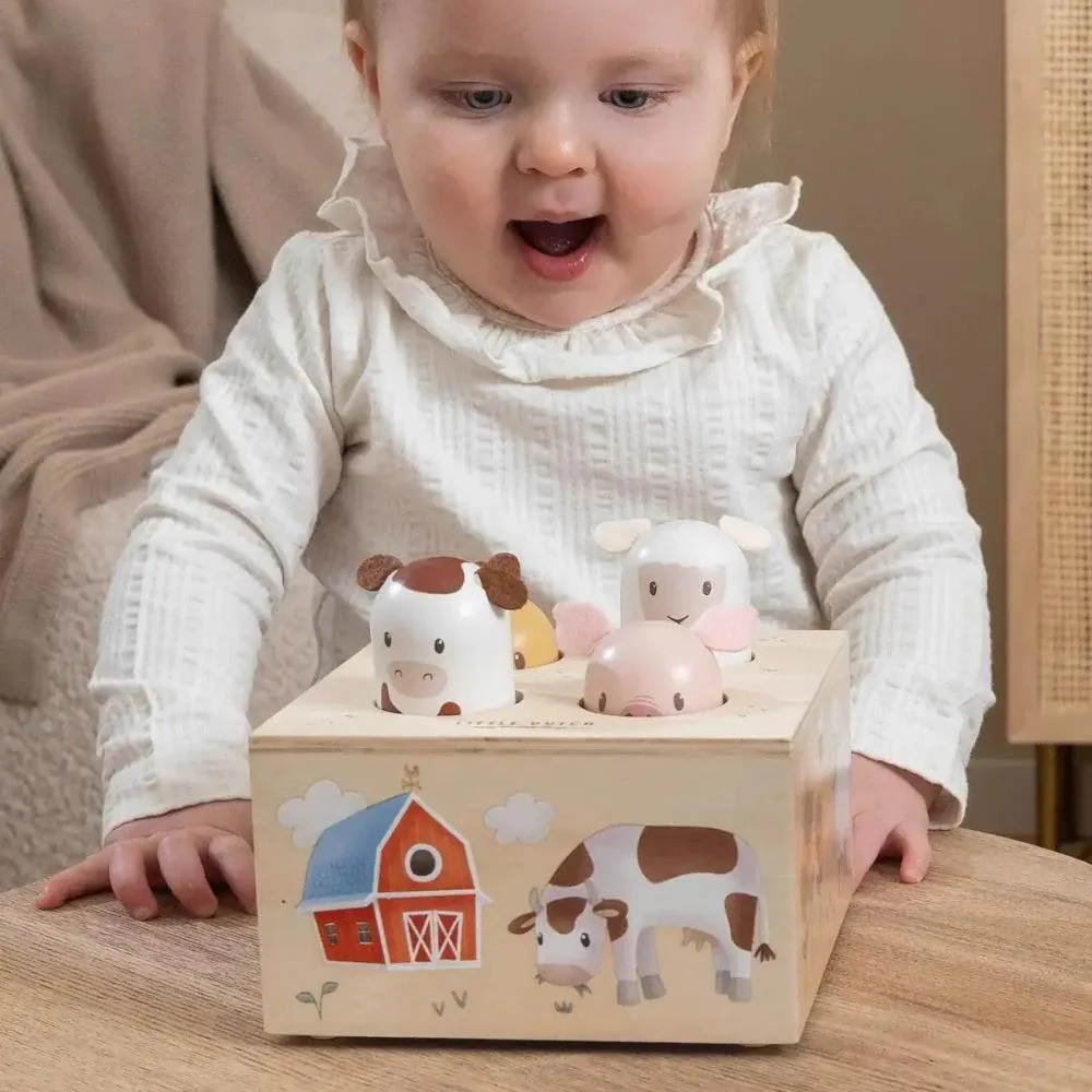 Pop Up com Som em Madeira Little Dutch Animais Little Farm - Image 4