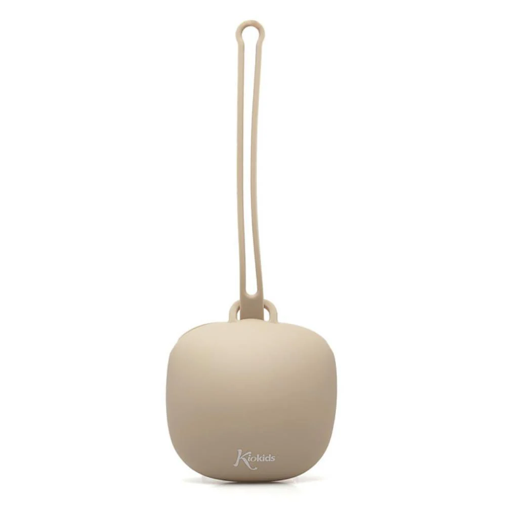 Porta Chupetas em Silicone Kiokids Bege