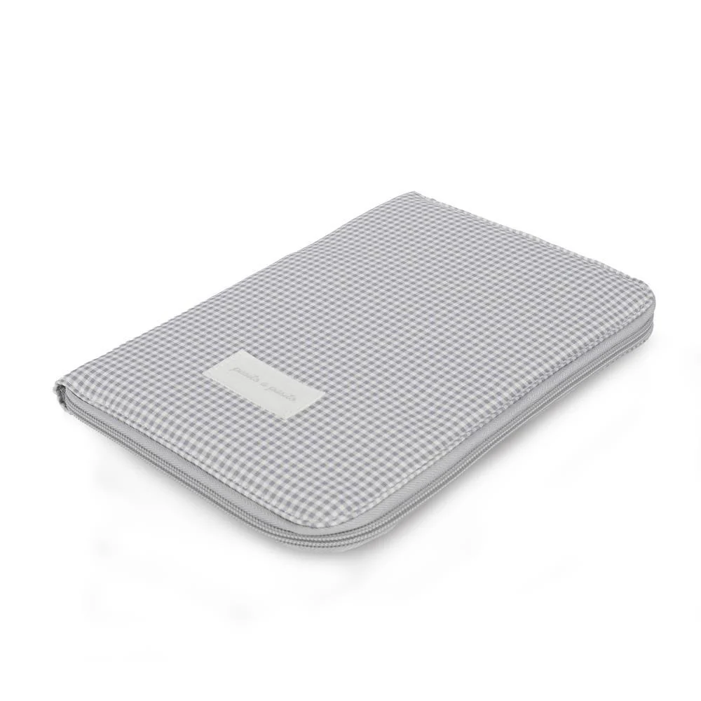 Porta Documentos Pasito a Pasito Little Bloom Vichy Grey - Image 3