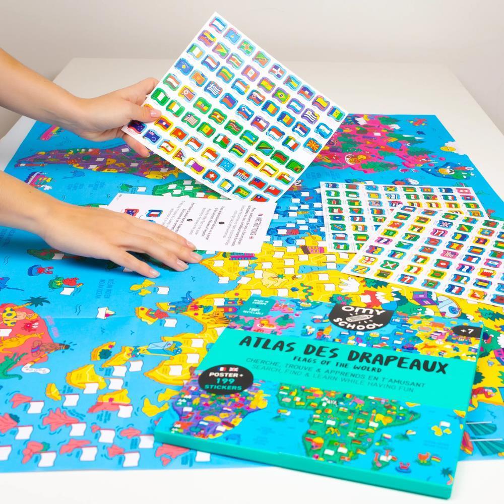 Poster XL com Bandeiras do Mundo OMY School - Image 3