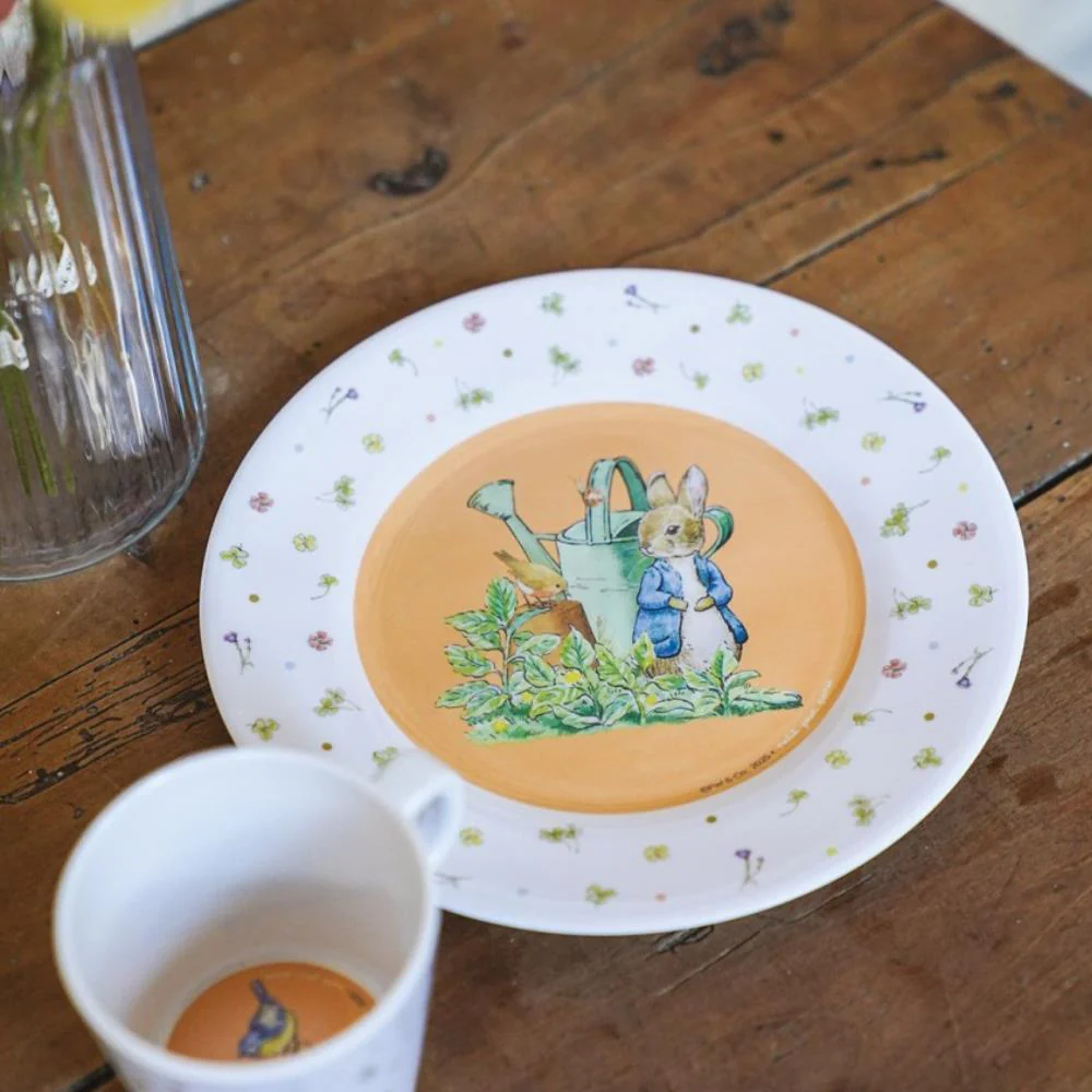 Prato em Melamina Peter Rabbit Flores Branco 20cm - Image 2
