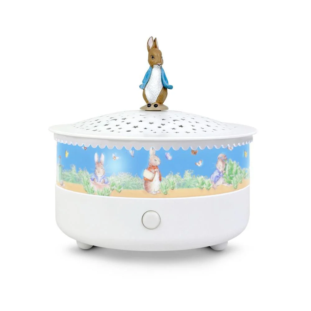 Projetor Musical e Luz de Presença Peter Rabbit com Estrelas