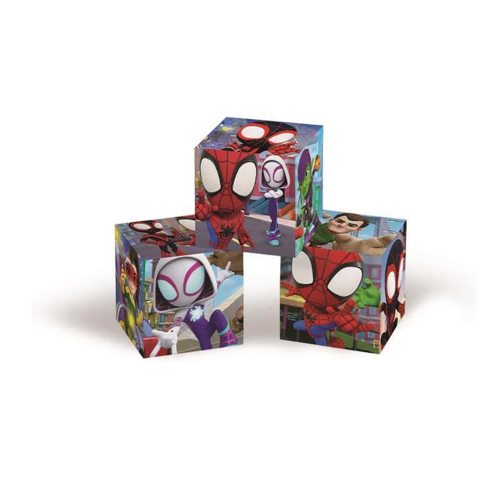 Puzzle Clementoni Spidey and Friends 6 Cubos - Image 2