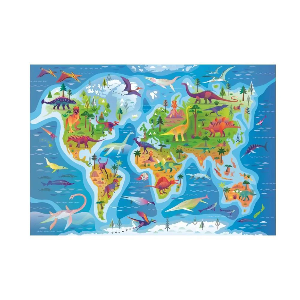 Puzzle Clementoni Super Mapa de Dinossauros 180 Peças - Image 2