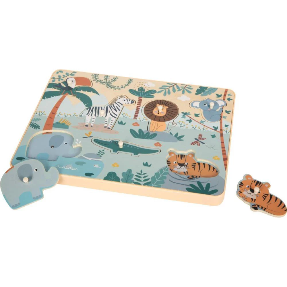 Puzzle de Encaixe com Som em Madeira Small Foot Safari - Image 2