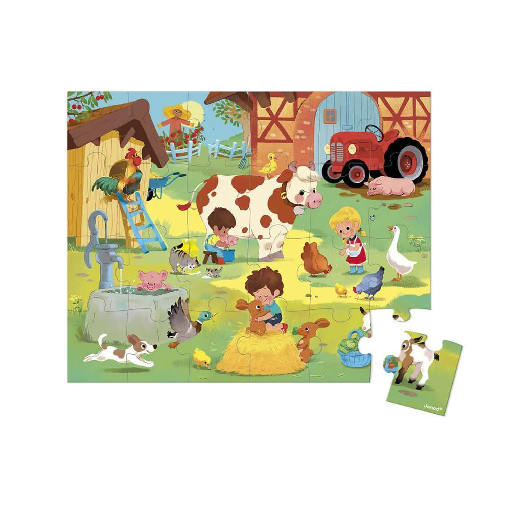 Puzzle Janod Um dia na Quinta 24 Peças - Image 2