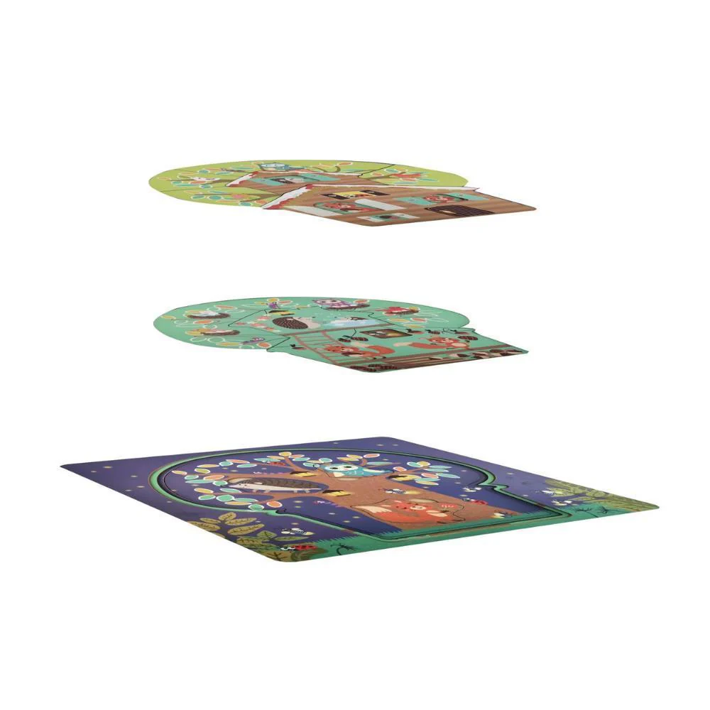 Puzzle Magni Casa na Árvore em 3 Camadas em Madeira - Image 3