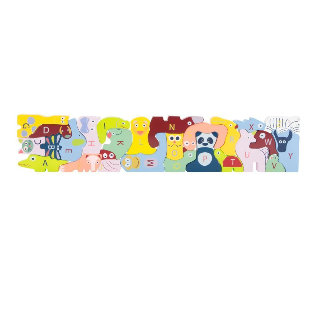 Puzzle Small Foot ABC Animais em Madeira 26 Peças - Image 3