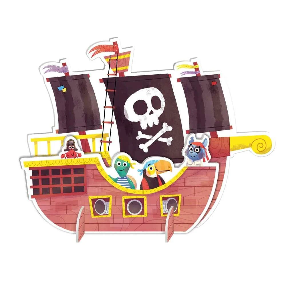 Puzzle Goula XXL Reversível Piratas 48 Peças - Image 3