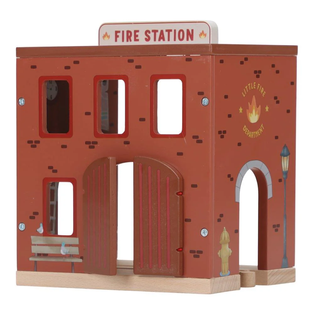 Quartel Bombeiros com Figuras em Madeira LittleDutch - Image 3