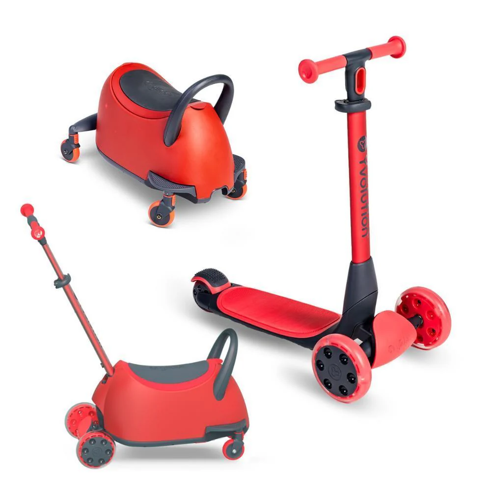Ride-On/Trotinete Yvolution Yglider Luna 3em1 Red - Image 2