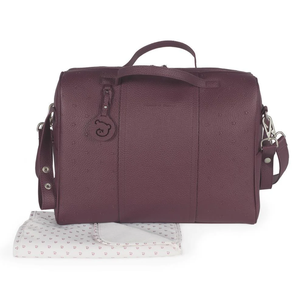 Saco com Muda Fraldas Pasito a Pasito London Cherry