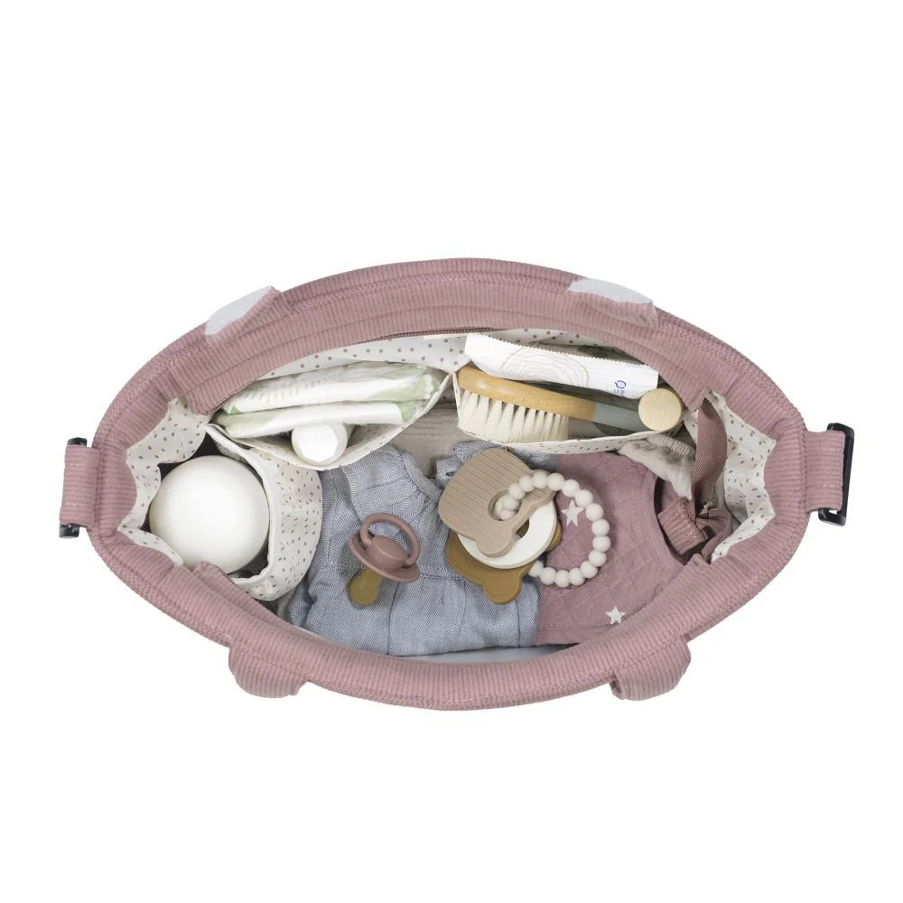 Saco com Muda Fraldas Walking Mum Gala Corduroy Cerise - Image 9