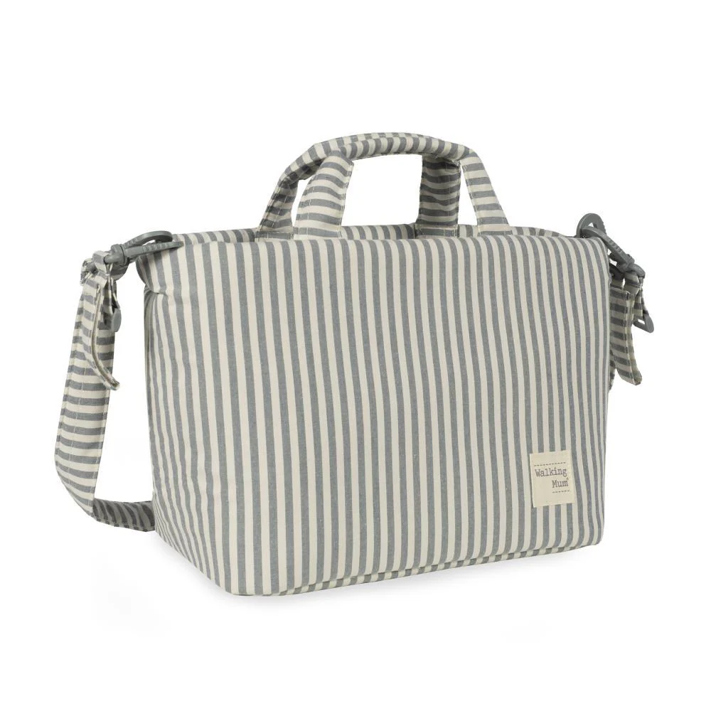 Saco com Muda Fraldas Walking Mum Praliné Strips Matcha - Image 3