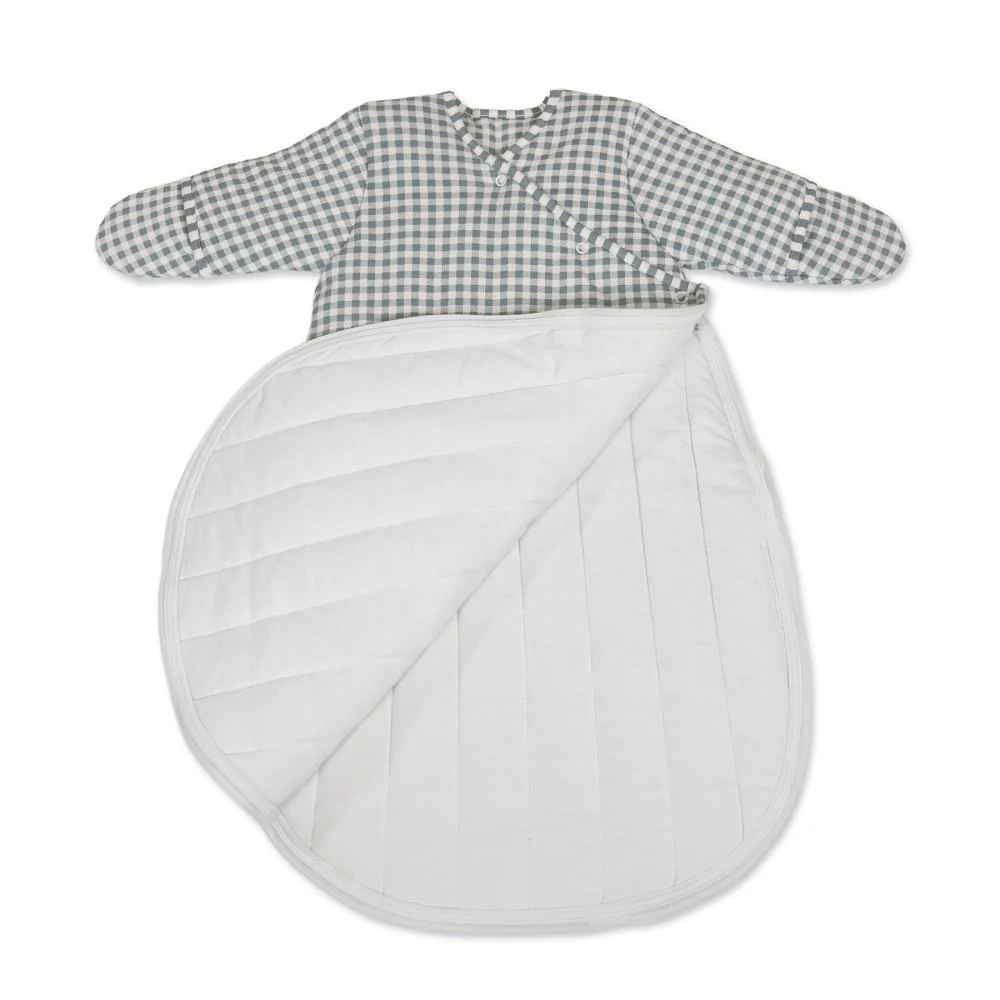 Saco de Dormir com Mangas Walking Mum Praliné Vichy Matcha 1-4m Tog 2.5 - Image 2